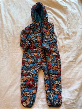REI Blue Multi Patterned Kids Footed One-Piece